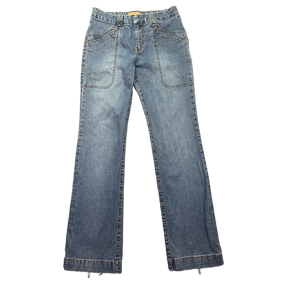 Tommy Hilfiger Robin Cool Jeans Y2K Vintage Boot Cut Retro Western Sz 27" Grunge - Picture 1 of 12